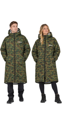 2026 Northcore Beach Basha Sport Langärmeliges Wickelkleid Robe / Poncho NOCO24N - Camo