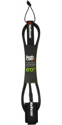 2026 Northcore 6FT Surfboard Leine NOCO54B - Black