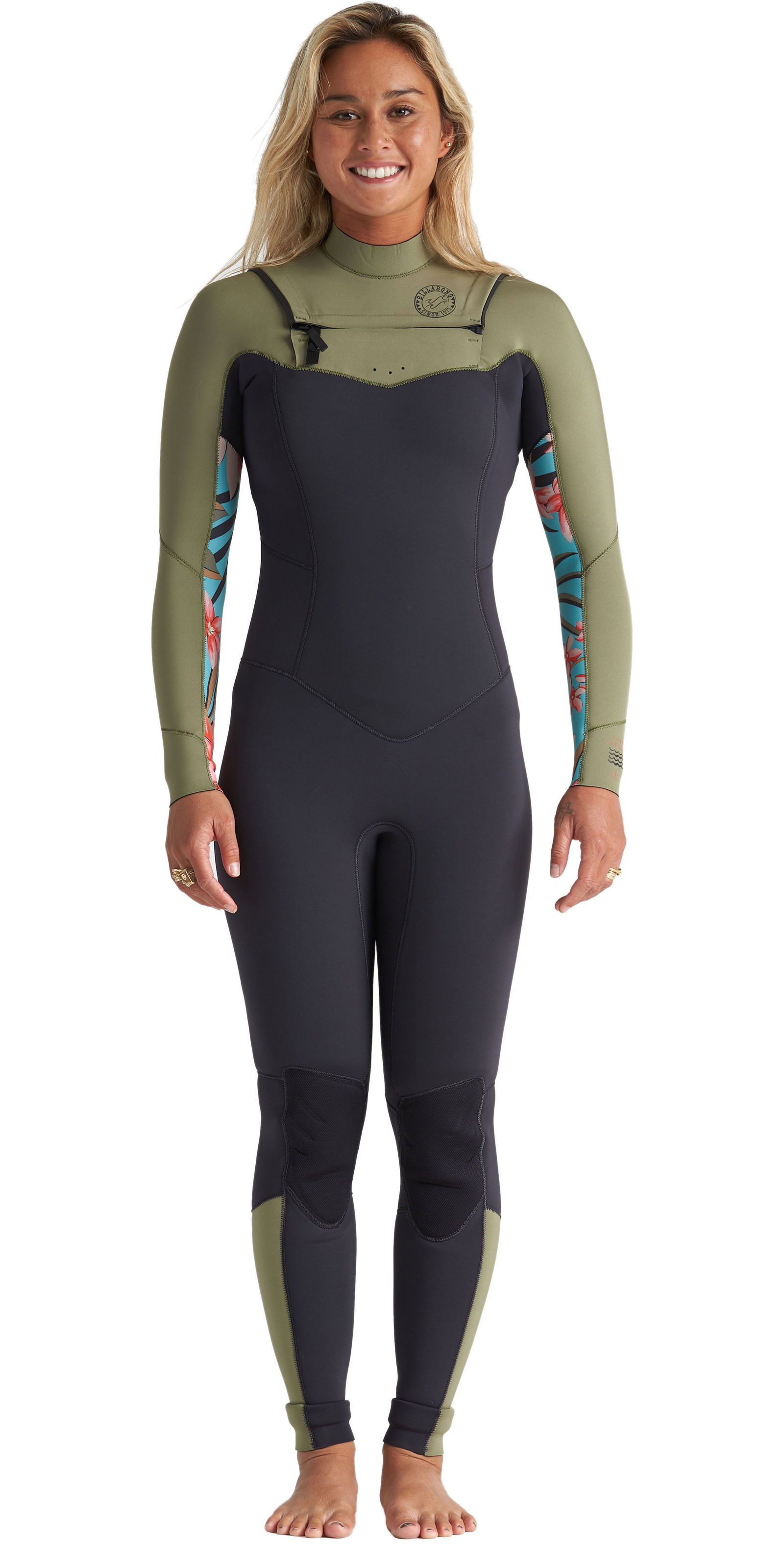 2021 Billabong Womens Salty Dayz 4/3mm Chest Zip Wetsuit S44G51