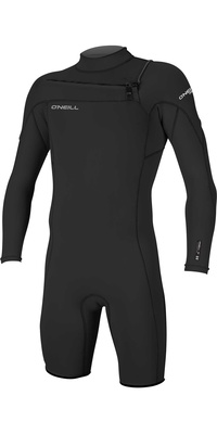 2026 ONeill Männer Hammer 2mm Langärmel Brustreißverschluss Shorty Neoprenanzug 4928 - Black