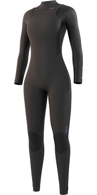 2025 Mystic Frauen Jayde 4/3mm Doppelter Frontreißverschluss Neoprenanzug 35000.230013 - Black