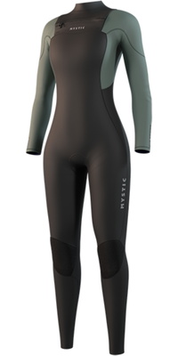 2026 Mystic Frauen Star 5/3mm Brustreißverschluss Neoprenanzug 35000.250050 - Dark Olive