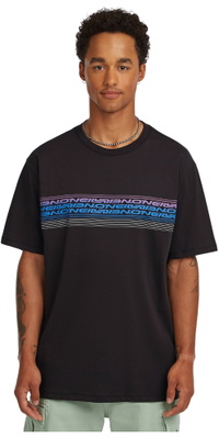 2026 ONeill M&auml;nner Logo Streifen T-Shirt 2850362 - Black Out