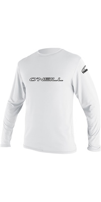 2026 O'neill Jugend Grundlegende Skins Lange Ärmel Ausschlag Tee Weiß 4341