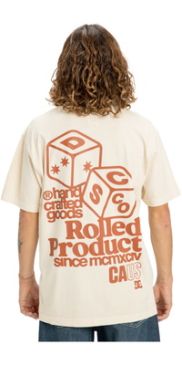 2026 DC Shoes Hochwertiges Rollin Tee EDYZT04367 - Oatmeal