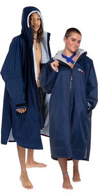 2026 Dryrobe Advance Langarm-Umkleidemantel DALSV3  Marineblau / Grey