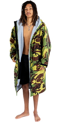 2025 Dryrobe Advance Langarm-Umkleidemantel V3 DALSV3  Grey / Camouflage