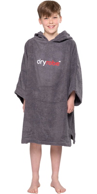2026 Dryrobe Junior Bademantel Mit Kapuze Aus Bio-Baumwolle V3DRJOCTR - Slate Grey
