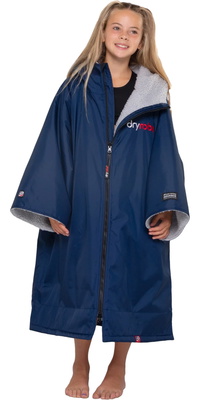 2026 Dryrobe Junior Advance Kurzarm-Umkleidekittel V3KSS  Marineblau / Grey