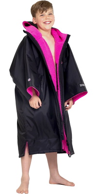 2026 Dryrobe Junior Advance Langarm-Umkleidemantel V3KSLSDA  Black / Rosa