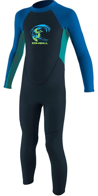 2026 ONeill Kleinkind Reactor 2mm Rückenreißverschluss Neoprenanzug 4868 - Slate / Aqua
