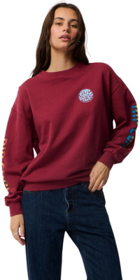 2026 Rip Curl Frauen Stephanie Gilmore Erbe Oversized Fleece 0EJWFL - Plum