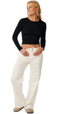 2026 Rip Curl Womens Aggie Cord Relaxed Pant 070WPA - Bone