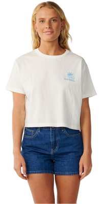 2026 Rip Curl Frauen Swell Ernte T-Shirt 0P7WTE - Bone