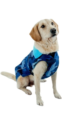 2026 Dryrobe Dog Coat V3DRDC - Blue / Camo