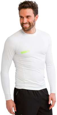 2026 Jobe Mens Long Sleeve Rash Vest 544023002 - Weiß