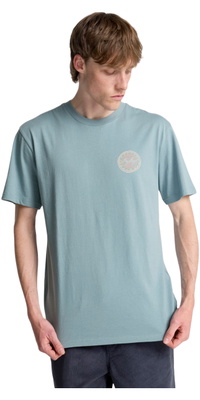 2026 Billabong M&auml;nner Kreide-Welle T-Shirt EBYZT00525 - Washed Blue