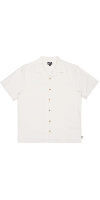 2026 Billabong Mens Vacay Linen Shirt EBYWT03030 - Off White