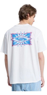2026 Quiksilver M&auml;nner Sternfisch Stempel T-Shirt EQYZT08284 - Snow White