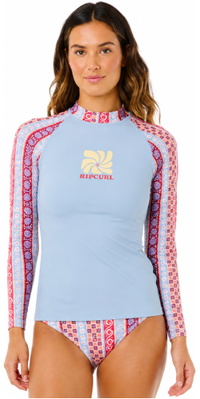 2026 Rip Curl Frauen Coastal Instinct UPF Long Sleeve Rest Vest 1A2WRV - Multico