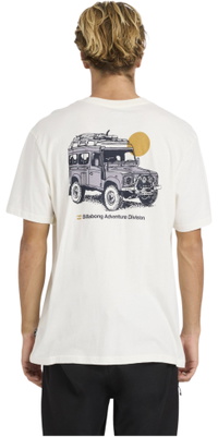 2026 Billabong Mens Make Tracks T-shirt 24A501605 - Off White