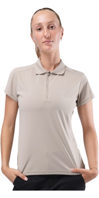2026 Zhik Frauen UVactive Kurzarm-Polo ATP-0086-W-STN - Stone