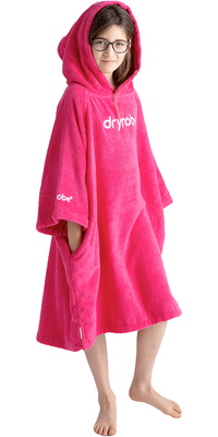 2026 Dryrobe Junior Bio-Handtuch-Umkleidekittel ORGANICJTCRHP - Hot Pink