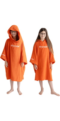 2026 Dryrobe Junior Bio-Handtuch-Umkleidekittel ORGANICJTCROR - Orange