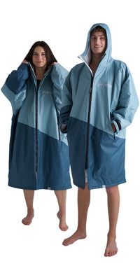 2026 Dryrobe Advance Langarm-Umkleidemantel DALSV3 - Blue / Hellgrau