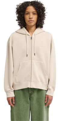 2026 Element Womens Lowcase Pigment Zip Thru Hood ELJFT00135 - Oat Milk