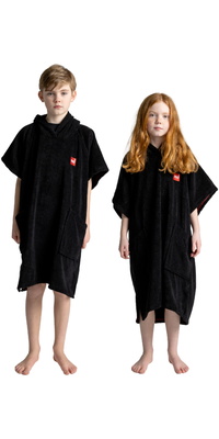 2026 Red Paddle Co Junior Frottee- Poncho -Umkleidemantel 002-009-006-0382- Stealth Black