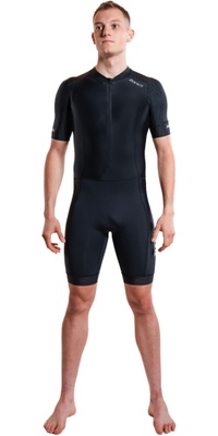 2026 ZONE3 Mens Activate+ Short Sleeve Trisuit TS26MACTP101 - Black
