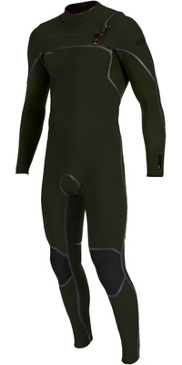 2026 ONeill Mens Hyperfreak Fire+ 5/4mm Chest Zip Wetsuit 5677 - Ranger