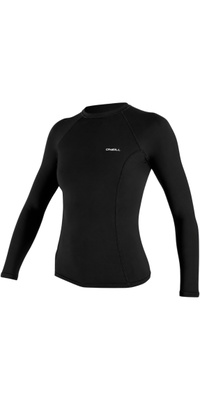 2026 ONeill Womens Basic Skins Long Sleeve Rash Vest 5718 - Black
