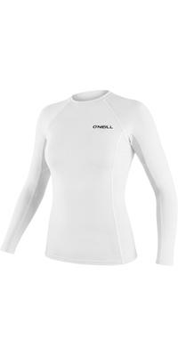 2026 ONeill Frauen Basic Skins Lange Ärmel Lycra Weste 5718 - White