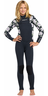 2026 Roxy Junior Swell Natural 4/3mm Brustrei&szlig;verschluss Neoprenanzug 26RW213501 - Of The Pacific