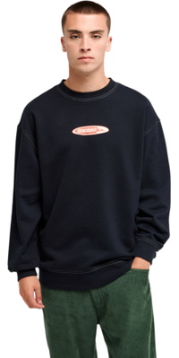 2026 Quiksilver Mens Disk Crew Sweatshirt EQYFT05232 - Black