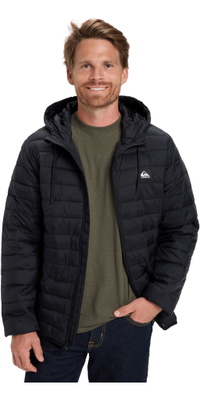 2026 Quiksilver Mens Scaly Hooded Insulator Jacket EQYJK04189 - Black