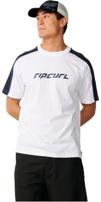 2026 Rip Curl M&auml;nner Archiv Oben Top Panel T-Shirt 129MTE - White