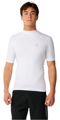 2026 Rip Curl M&auml;nner S-Series UPF Perf Kurzarm-Lycra-Westen 18EMRV - White