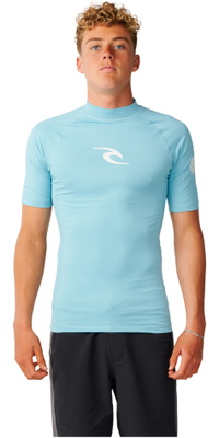 2026 Rip Curl Mens Waves UPF Perf Short Sleeve Rash Vest 198MRV - Wave Pool