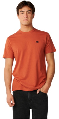 2026 Rip Curl Mens Streamline Embroid T-Shirt 10XMTE - Baked Clay
