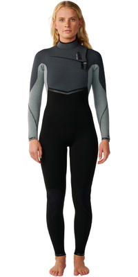 2026 Rip Curl Frauen E-Bomb 4/3mm Brustrei&szlig;verschluss Neoprenanzug 16NWFS - Grey