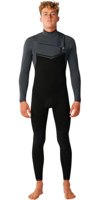 2026 Rip Curl Mens E-Bomb 4/3mm Chest Zip Wetsuit 17RMFS - Charcoal Grey