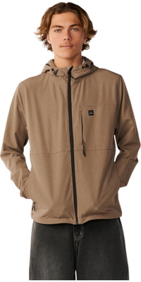 2026 Rip Curl M&auml;nner Elite Anti-Serie Reißverschluss-Jacket CJKAX9 - Walnut