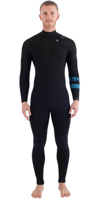 2026 Hurley Mens Plus 4/3mm Wetsuit MFS0012403 - Black / Skyblue