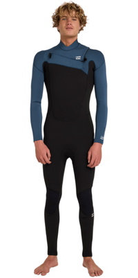 2026 Billabong Mens Absolute Core 3/2mm Chest Zip Wetsuit ABYW100293 - Dark Denim
