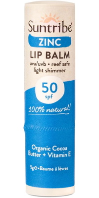 2026 Suntribe Organic Mineral Zinc Lip Balm SPF 50 STLBZS
