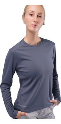 2026 Zhik Frauen UVActive Langarm Tech Top ATP-0071-W-SLT - Slate