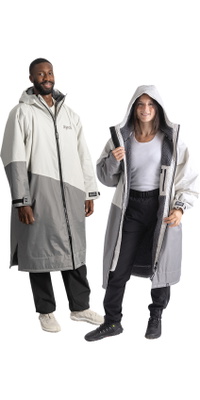 2026 Dryrobe Advance Langarm-Umkleidekittel DALSV3 - Stone